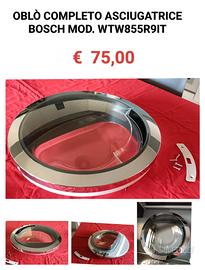 ricambi asciugatrice  Bosch WTW855R9IT