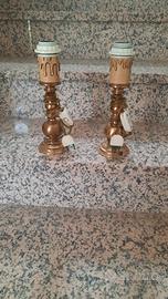 Lampada da comodino ottone