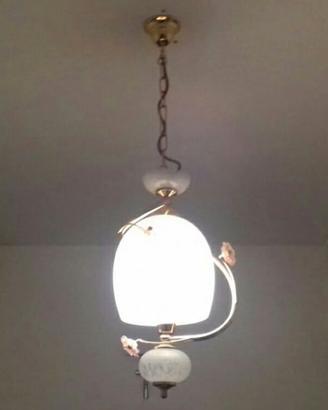 lampadario rosa