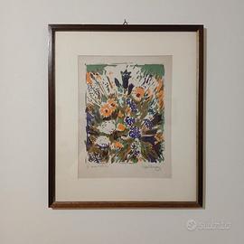 litografia numerata 1/6 prova d'artista firmata