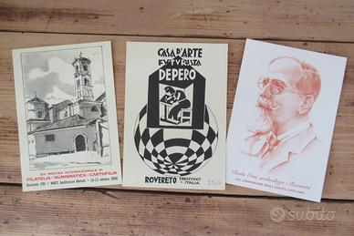 Cartoline rovereto depero futurismo filatelia
