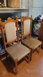 Sedie imbottite stile classico/vintage