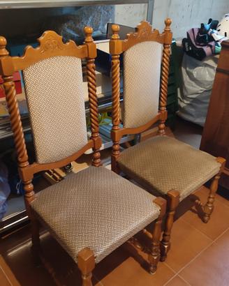 Sedie imbottite stile classico/vintage