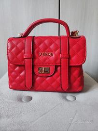 borsa rossa trapuntata