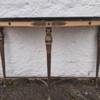 ALZATINA VINTAGE FERRO MARMO EPOCA MENSOLA TAVOLO