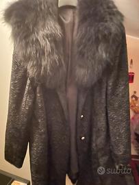 Eco pelliccia con collo