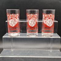 Set 3 bicchieri vintage bibita Sinalco