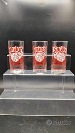 Set 3 bicchieri vintage bibita Sinalco