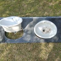 lavabo doppio da incasso 