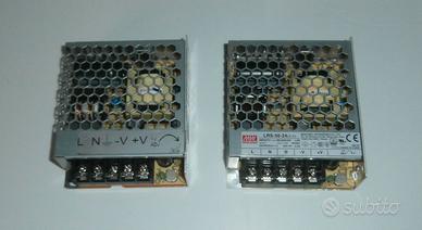 DUE ALIMENTATORI OUTPUT 24V 2.2A , MW LRS-50-24