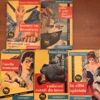 GIALLI Garzanti - lotto 5 gialli serie gialla