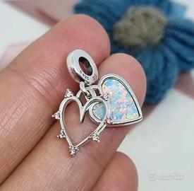 Charm Pandora Pendente Cuore dell’Amicizia Opale
