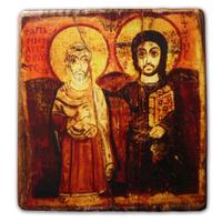 L'icona dell'Amicizia,antica icona copta, VII sec