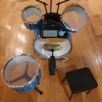 Batteria vintage giocattolo Bontempi Rock Drum Set