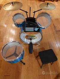 Batteria vintage giocattolo Bontempi Rock Drum Set