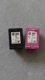 Cartucce HP 302 Nero e Tricolore vuote