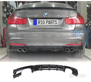 DIFFUSORE BMW F30 F31 LOOK M PERFORMANCE NERO LUCI