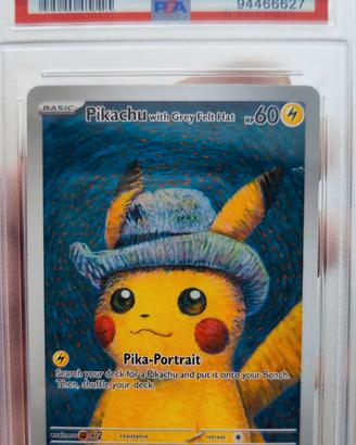 Pikachu con cappello di feltro grigio + Album 