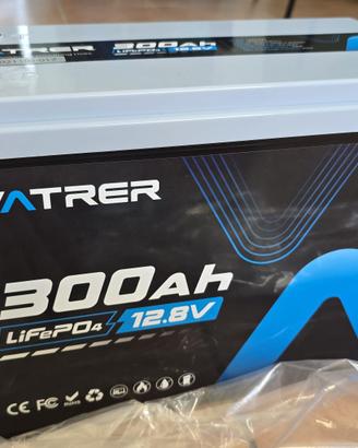 Batteria LiFePO4 Vatrer 300Ah 12V Autoriscaldante