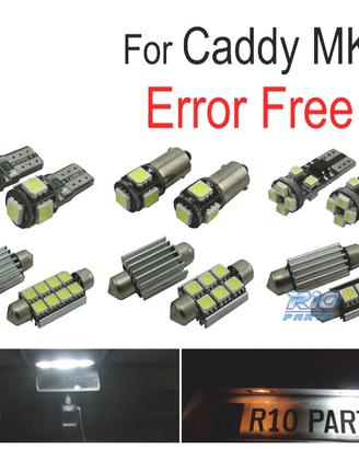 KIT 15 LAMPADE LED INTERNE PER VOLKSWAGEN VW CADDY