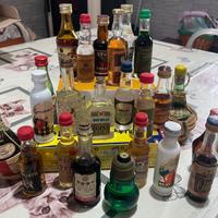 collezione di bottigliette di liquore in miniatura
