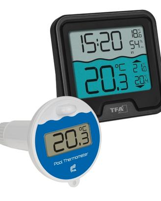 Termometro galleggiante per piscina.