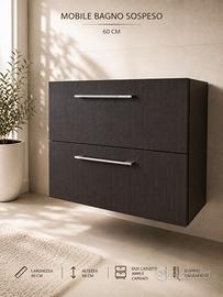 MOBILE BAGNO SOSPESO MODERNO 60 CM