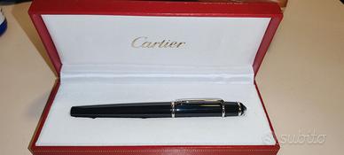 Cartier Diabolo Platinum Penna Sfera Nera e Argent