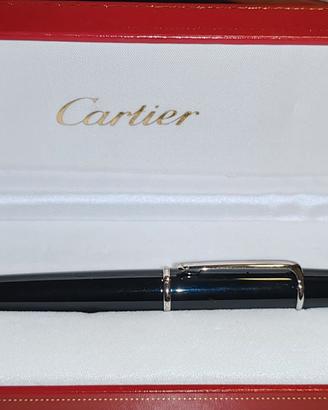 Cartier Diabolo Platinum Penna Sfera Nera e Argent