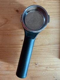 Manopola per macchina caffe + cestino in acciaio