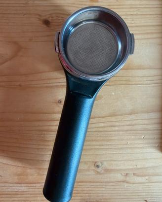 Manopola per macchina caffe + cestino in acciaio