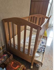 OMAGGIO Lettino in legno con cassettO