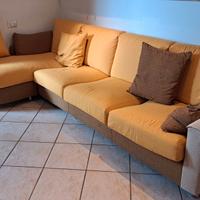 divano 4 posti con penisola staccabile sfoderabile