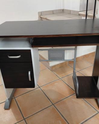 HOMCOM Scrivania Porta PC con Cassetti