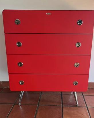 cassettiera rossa 