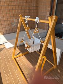 Altalena in legno bambini