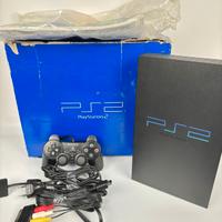 Console Sony Ps2 Fat Nera Boxata scatola manuali