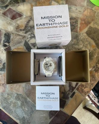 Omega Swatch Mission to Earthphase Moonshine Gold