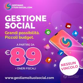 Social Media Manager e Grafico Pubblicitario