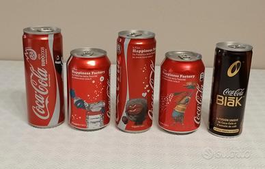 5 Lattine piene Varie Coca Cola da collezione ♣♣♣