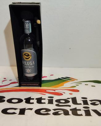 VODKA BELUGA GOLD LINE BOTTIGLIA VUOTA COMPLETA 