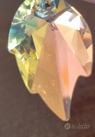 ciondolo swarovski foglia