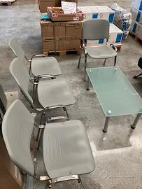 Angolo attesa: divani-sedie-tavolo