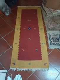 Tappeto nomade antico etnico vintage 