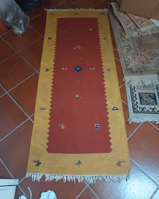 Tappeto nomade antico etnico vintage 