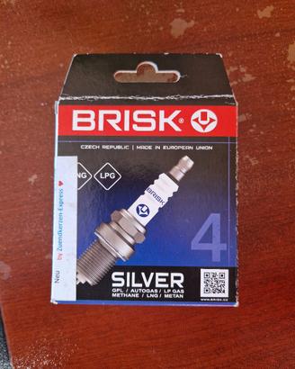 set di 4 candele Brisk per auto gpl all'iridio