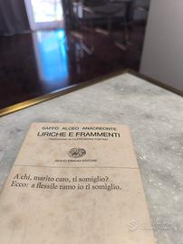 liriche e frammenti 