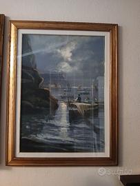 quadro olio su tela mario galanti 50x70