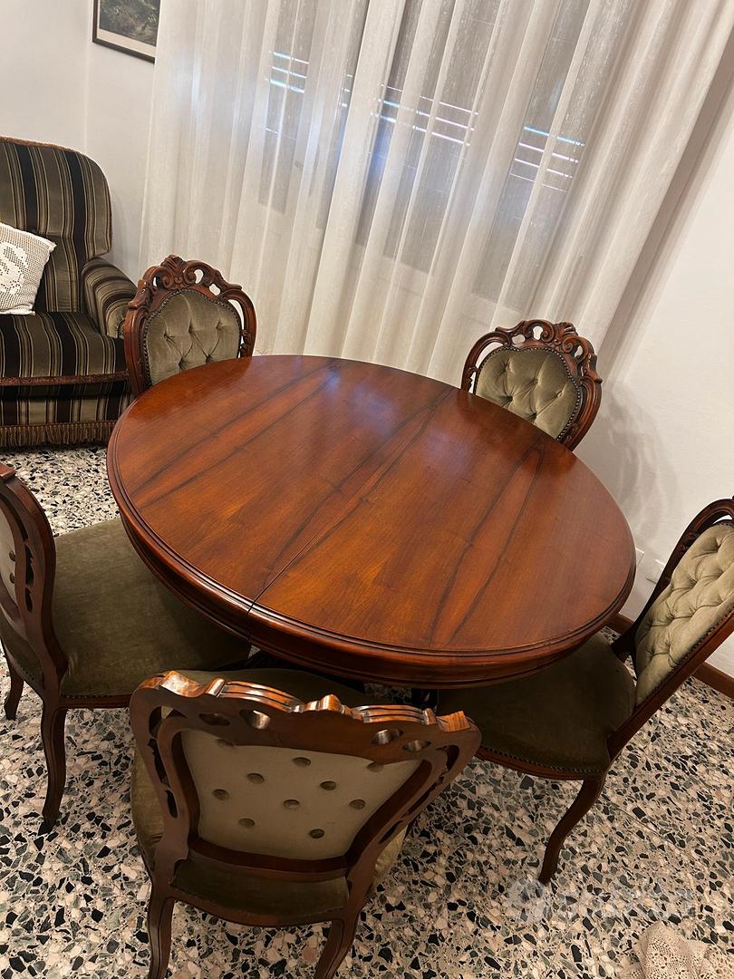 Tavolo Sedie Vecchie Legno Usate Tavolo Tondo In Legno Con Sedie