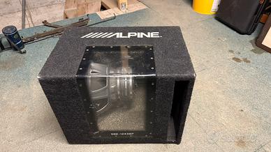 Subwoofer alpine sbe 1243bp